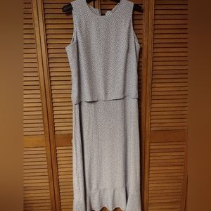 Women's Coldwater Creek Sleeveless Dress Size 12 Purple and White